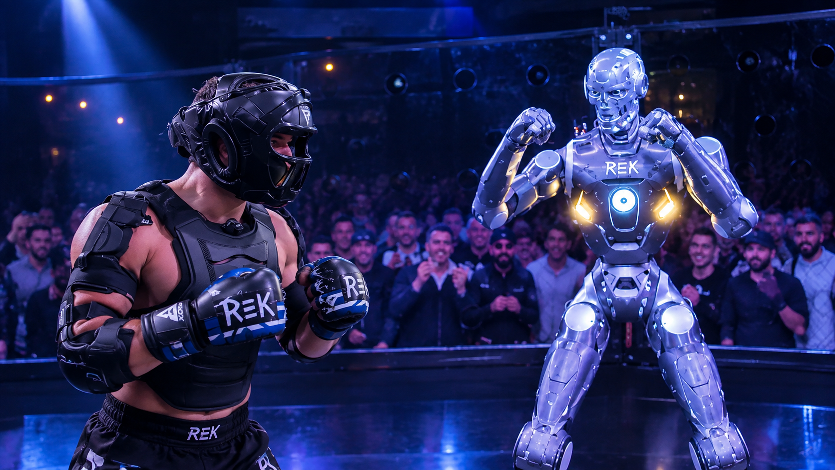 Influencer Faces Humanoid Robot in Historic MMA Bout